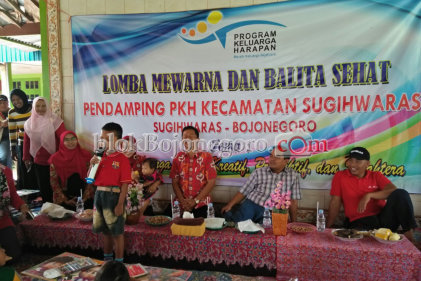 Pendamping PKH Sugihwaras Gelar Lomba Mewarnai
